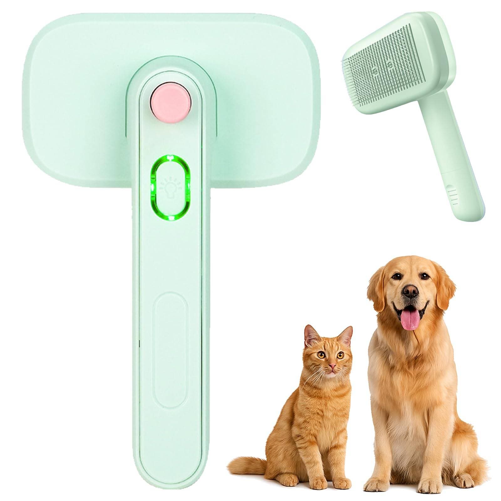 The Ion-Infused Self-Cleaning Pet Grooming Brush
