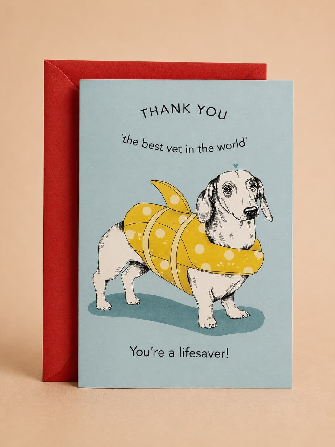 "Best Vet in the World" Shark Fin Card