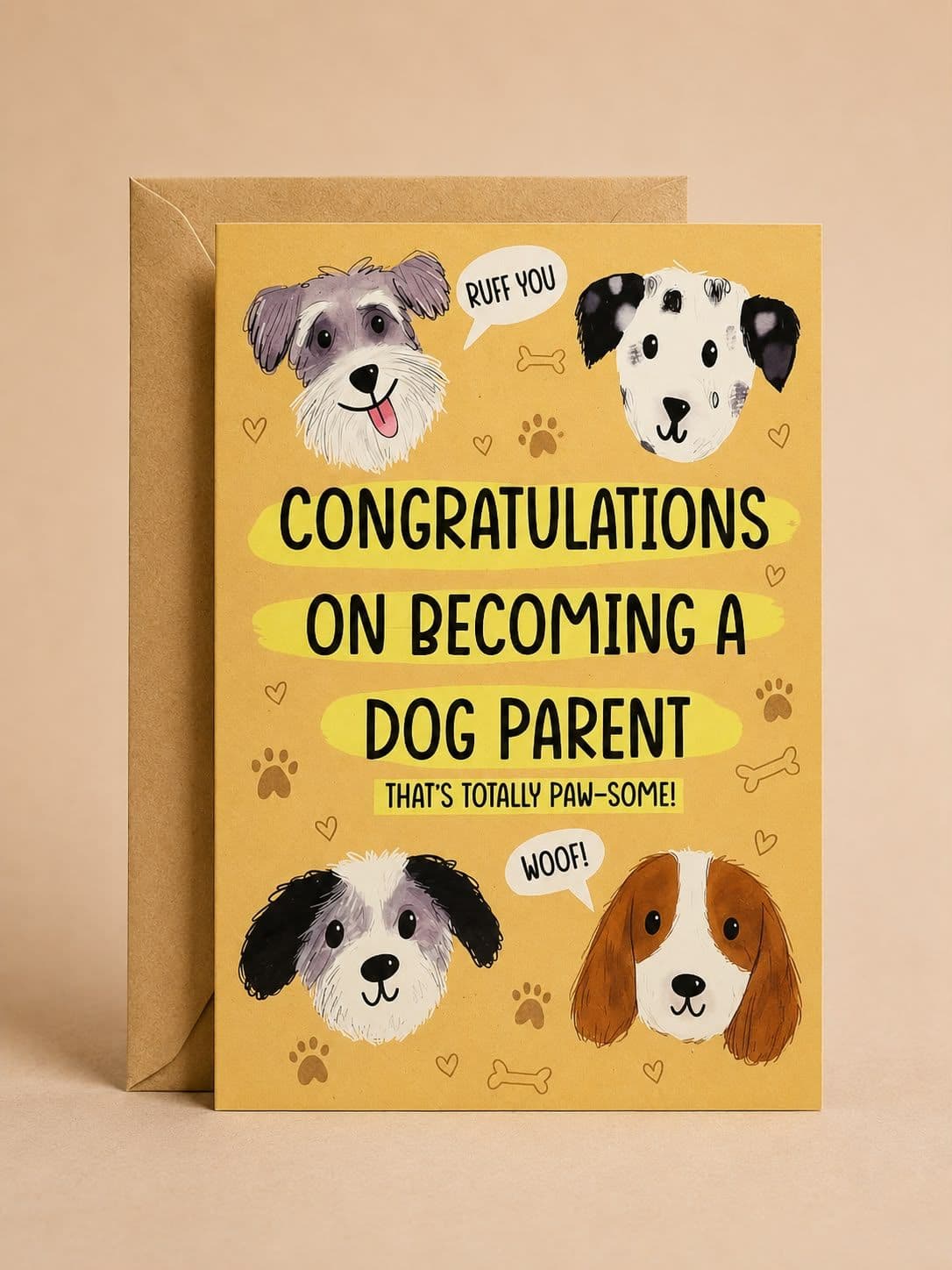 Totally Paw-some Dog Parent Card