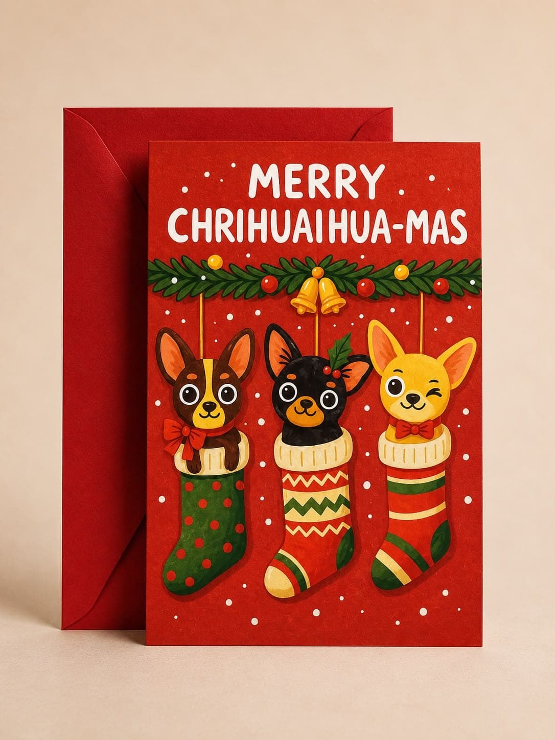 "Chrihuaihua-mas" Holiday Card