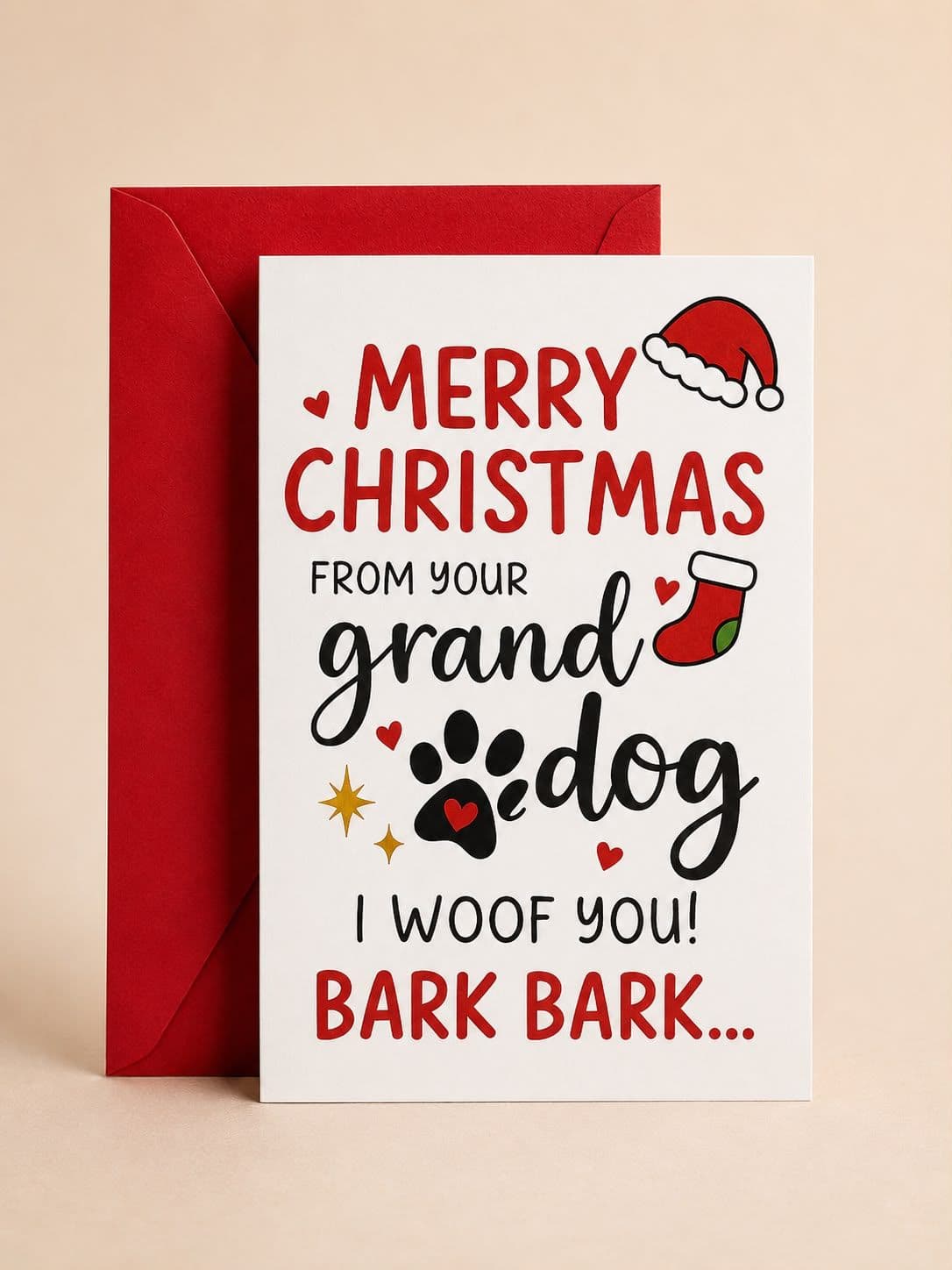 "Grand Dog" Holiday Card