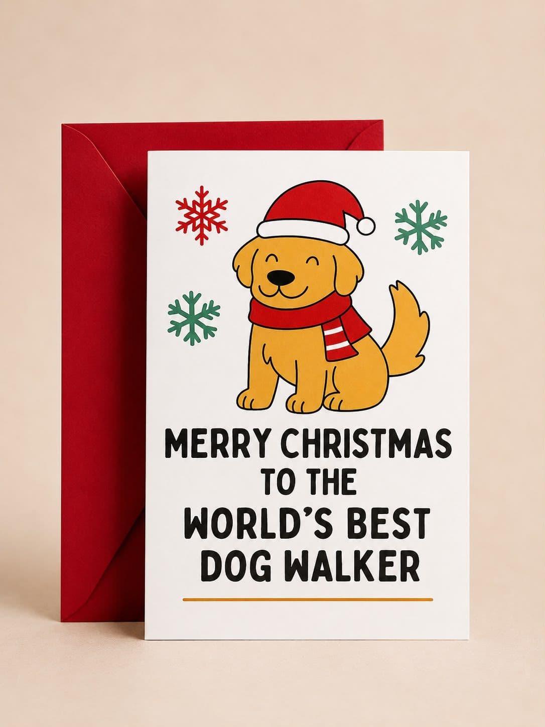 "World’s Best Dog Walker" Card