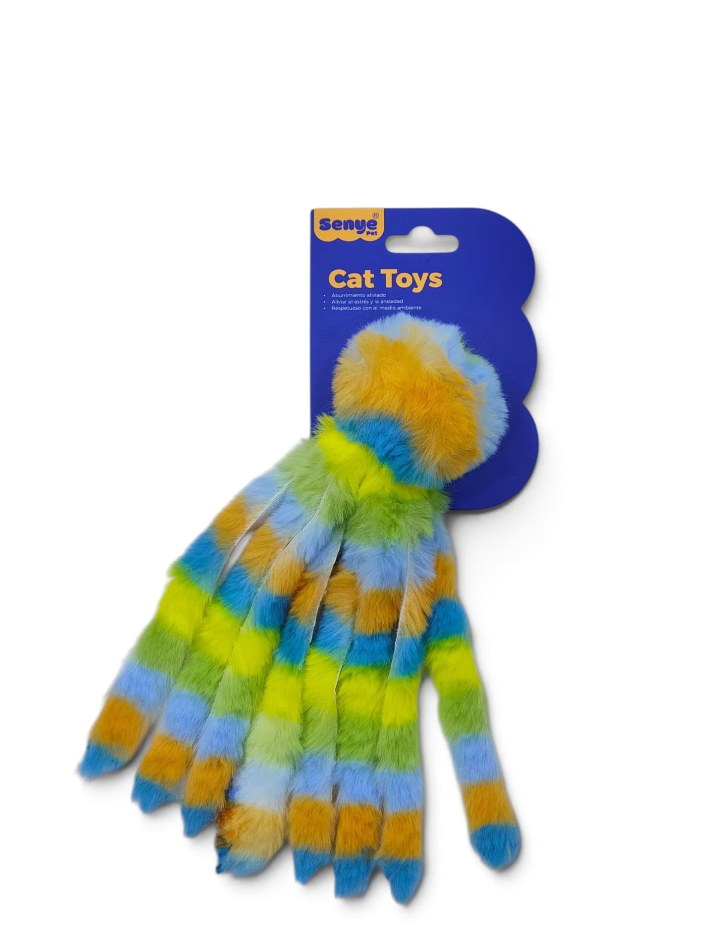 Tropical Plush Octopus Cat Toy