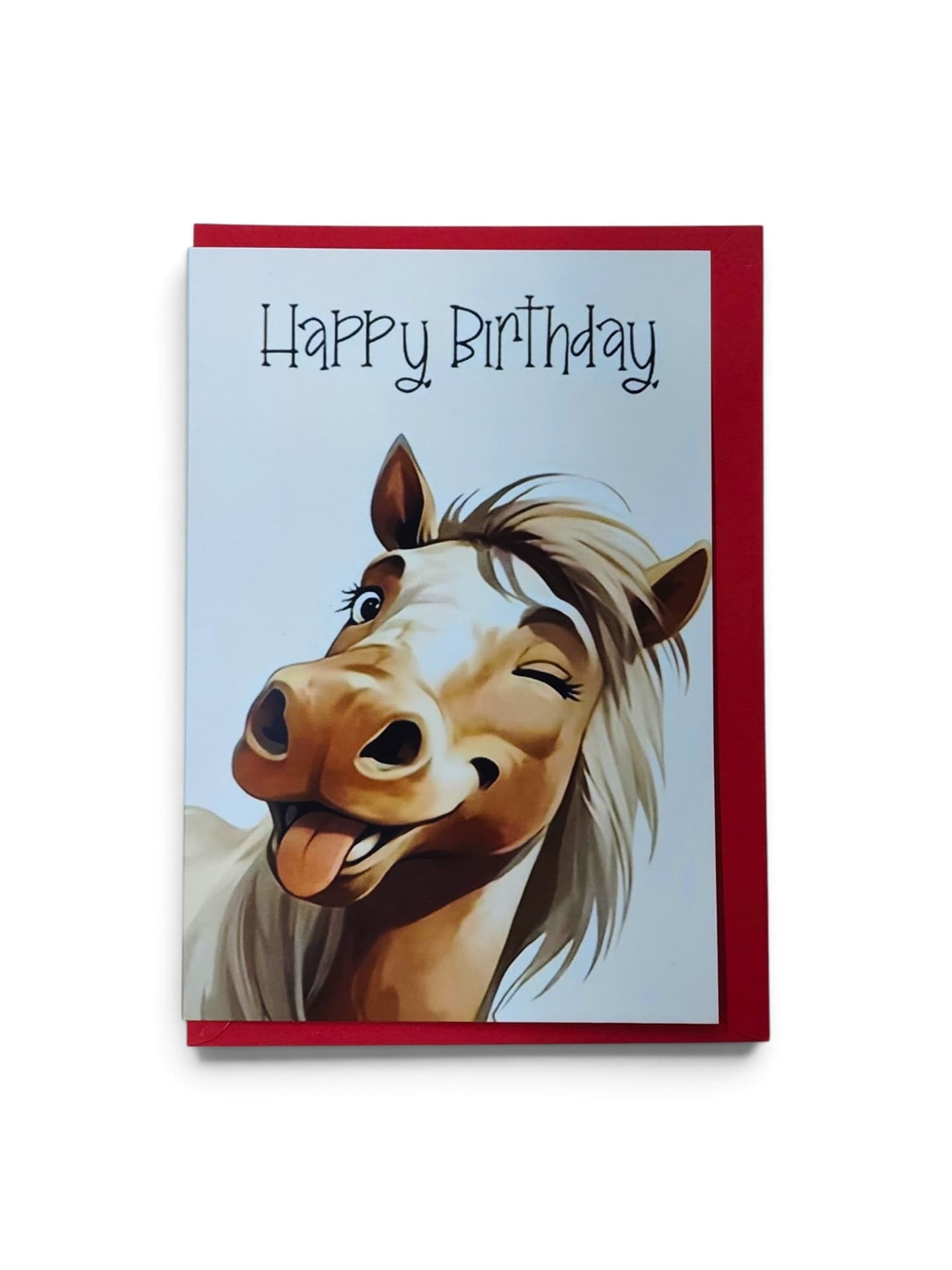 Horse "Happy Birthday" gift card